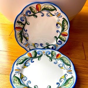 - Fitz and Floyd bundle of three small plates excellent condition